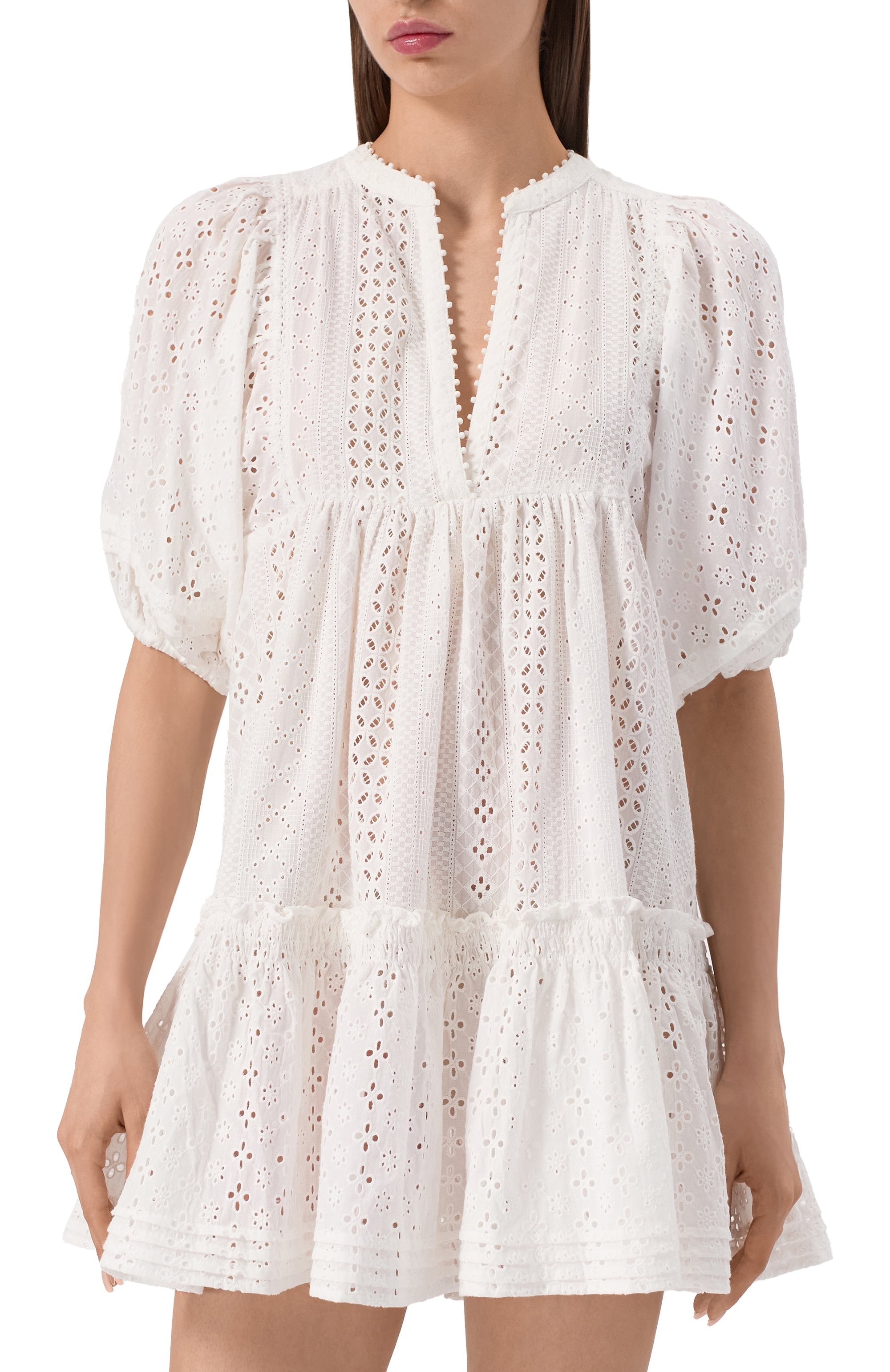 Хлопковое платье POUPETTE ST BARTH, арт. W4RR25N0WIN, фото 3