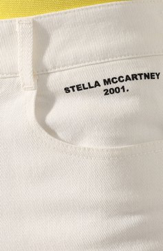 Женские джинсовые шорты STELLA MCCARTNEY белого цвета, арт. 600452/SNH50 | Фото 5 (Женское Кросс-КТ: Шорты-одежда; Кросс-КТ: Деним; Длина Ж (юбки, платья, шорты): Мини; Материал сплава: Проставлено; Материал внешний: Хлопок; Драгоценные камни: Проставлено; Стили: Кэжуэл; Статус проверки: Проверена категория)