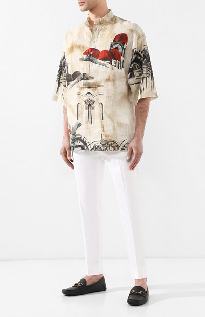 Кожаные мокасины GUCCI, арт. 548604/BX000, фото 2