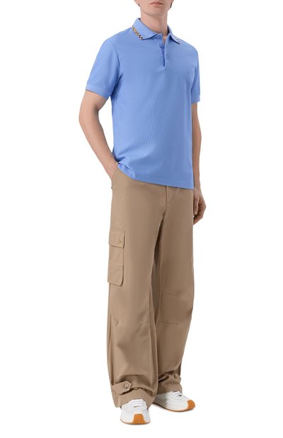 Хлопковое поло BURBERRY, арт. 8126956, фото 2