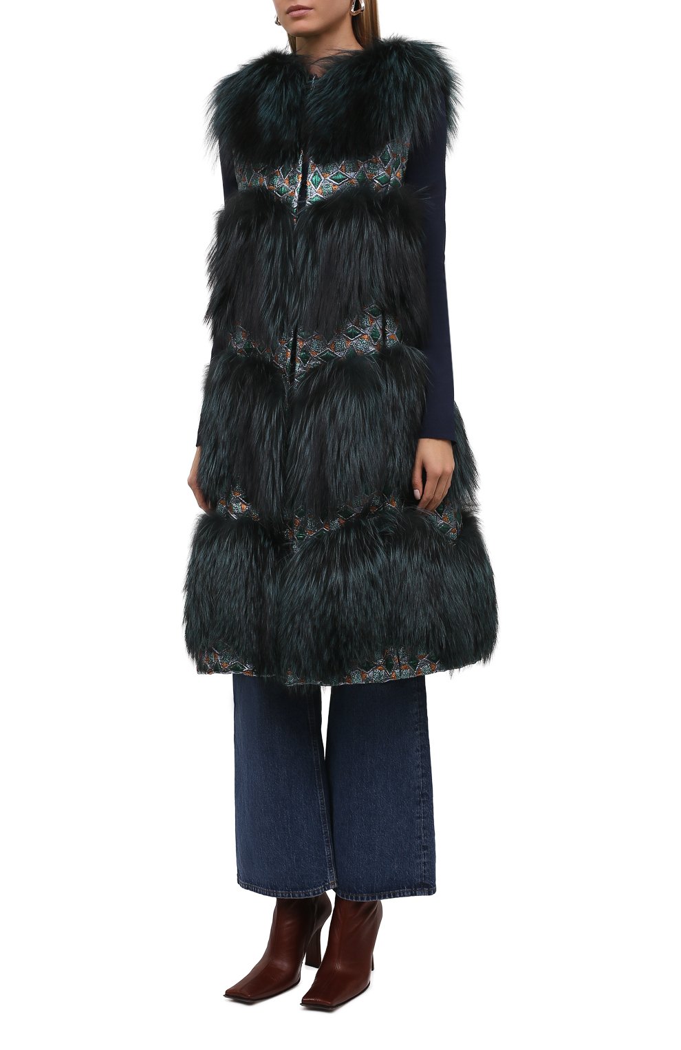 Жилет с меховой отделкой DOLCE & GABBANA, арт. F0AU4F/GEV38, фото 3