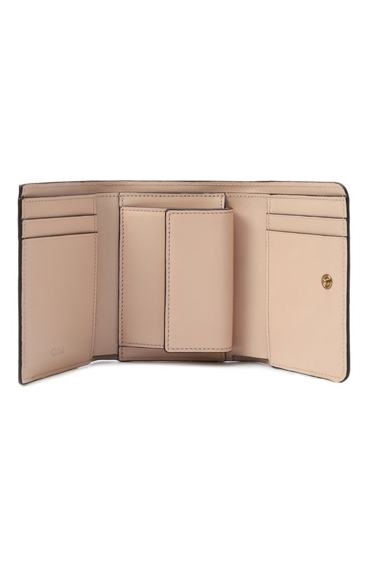 Кожаное портмоне Chloé CH25SP483016 Бежевый  CH25SP483016 Фото 3