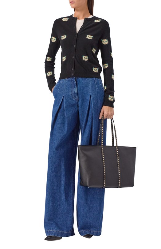 Сумка-тоут Rockstud Valentino 7W2B0R04/VSF Чёрный  7W2B0R04/VSF Фото 8