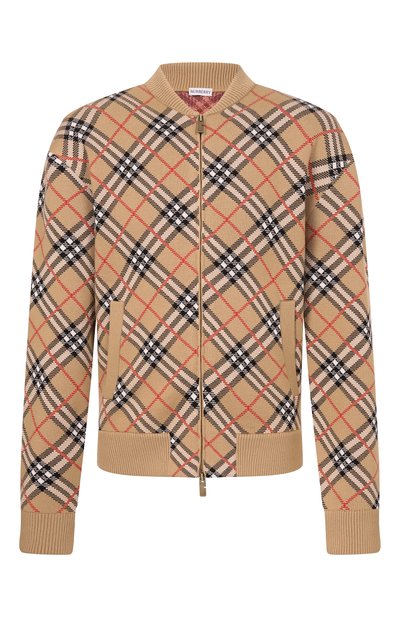 Мужской кардиган из хлопка и шерсти BURBERRY, арт. 8119437