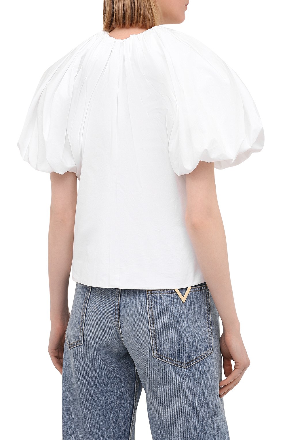 Хлопковая блузка LANVIN, арт. RW-T00010-4408-E21, фото 4