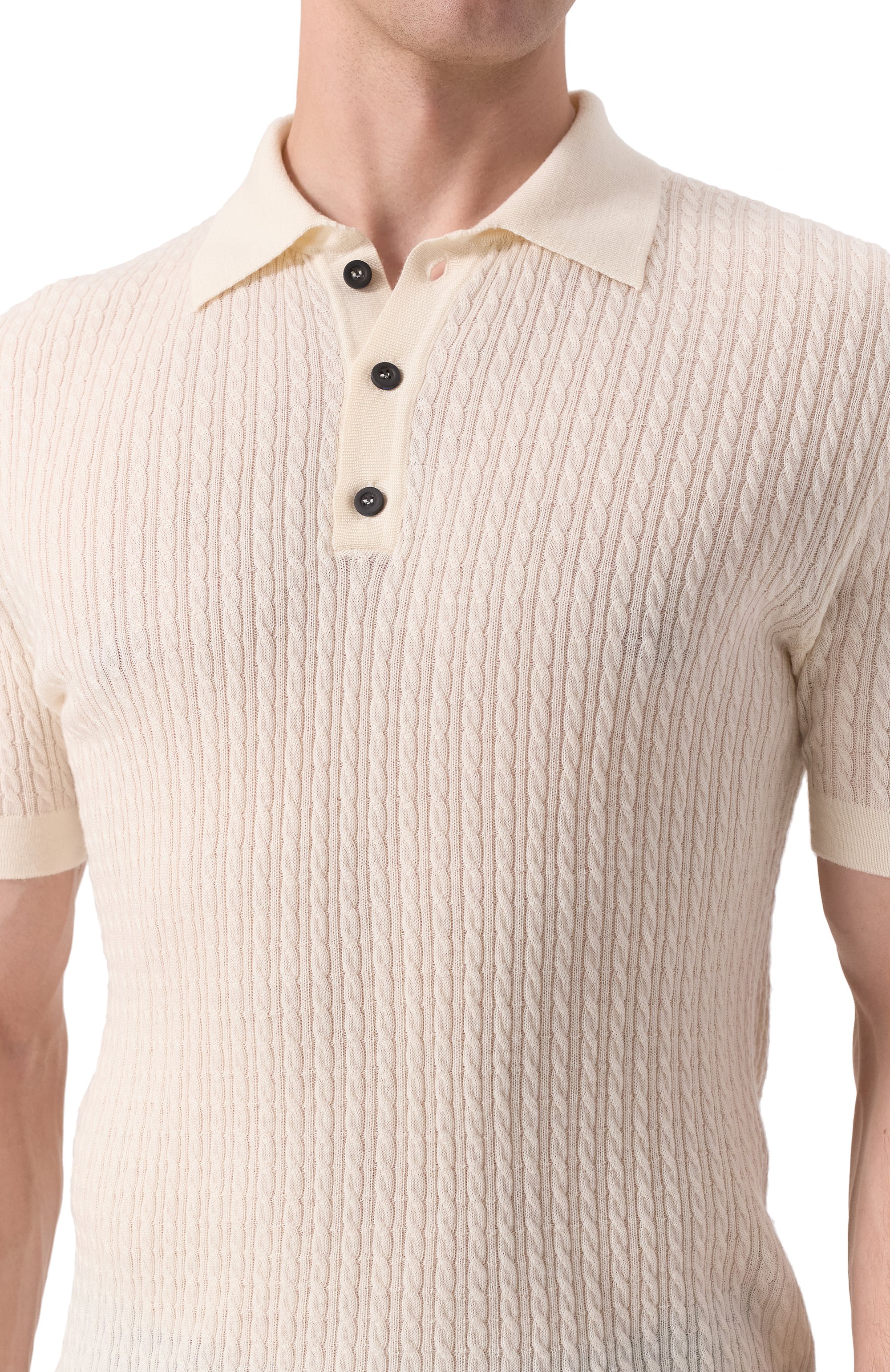 Поло из шерсти и шелка KITON, арт. UMM059801, фото 5