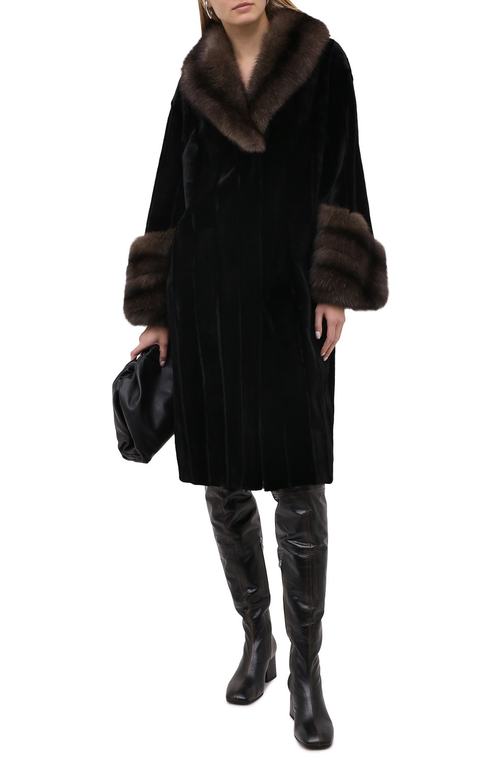 Шуба из меха норки и соболя VICTORIA KUSENKOVA, арт. 701513549447, фото 2