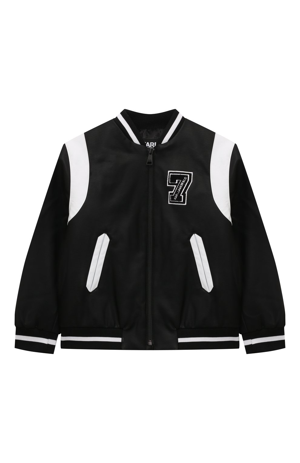 Бомбер из экокожи KARL LAGERFELD KIDS, арт. Z30040, фото 1