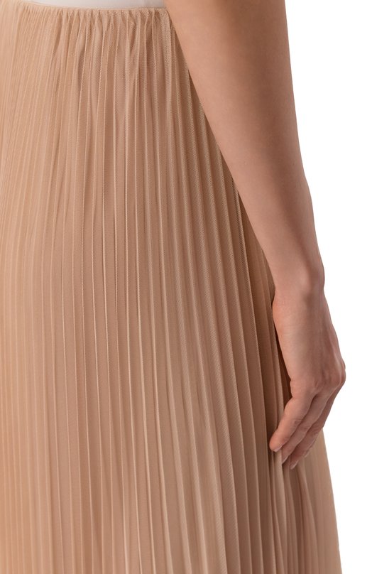 Плиссированная юбка Weekend Max Mara BABY Бежевый  BABY Фото 5