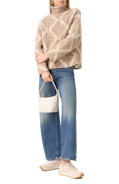 Женская сумка wallace BOTTEGA VENETA белого цвета, арт. 776781/V3IV1 | Фото 7 (Материал: Натуральная кожа; Размер: small)