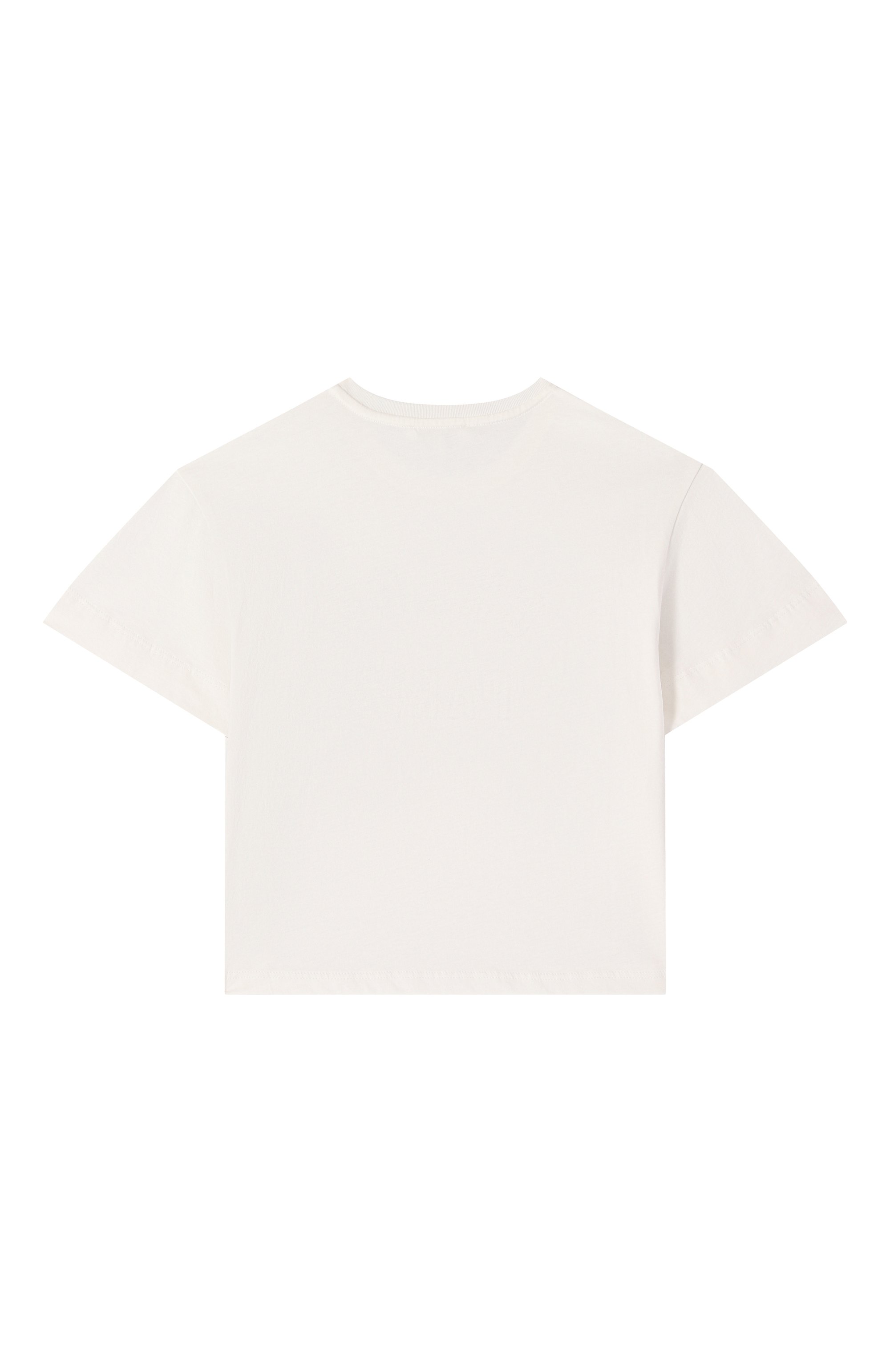 Хлопковая футболка CHLOÉ молочного цвета по цене 16700 руб., арт. C20489, фото 2 Хлопковая футболка CHLOÉ, арт. C20489, фото 2