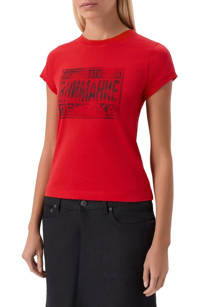 Хлопковая футболка VETEMENTS, арт. WH27TR234R, фото 3