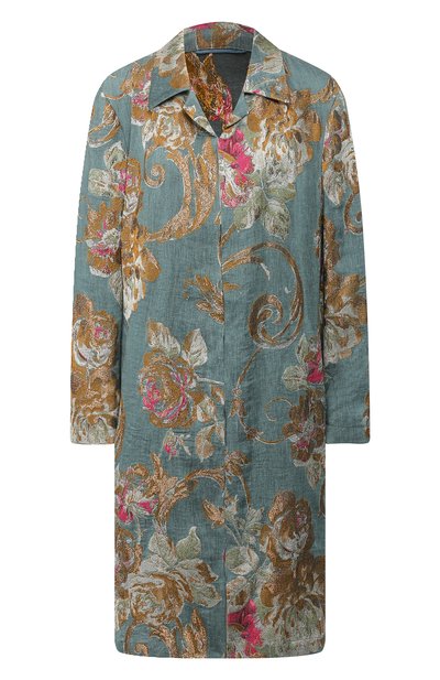 Женское пальто из смеси хлопка и льна DRIES VAN NOTEN, арт. 201-10279-9362