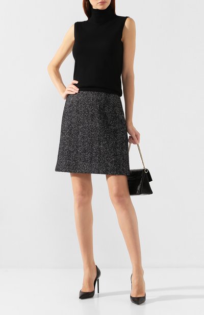 Юбка из смеси шерсти и шелка DOLCE & GABBANA, арт. F4BPLT/FCMCL, фото 2