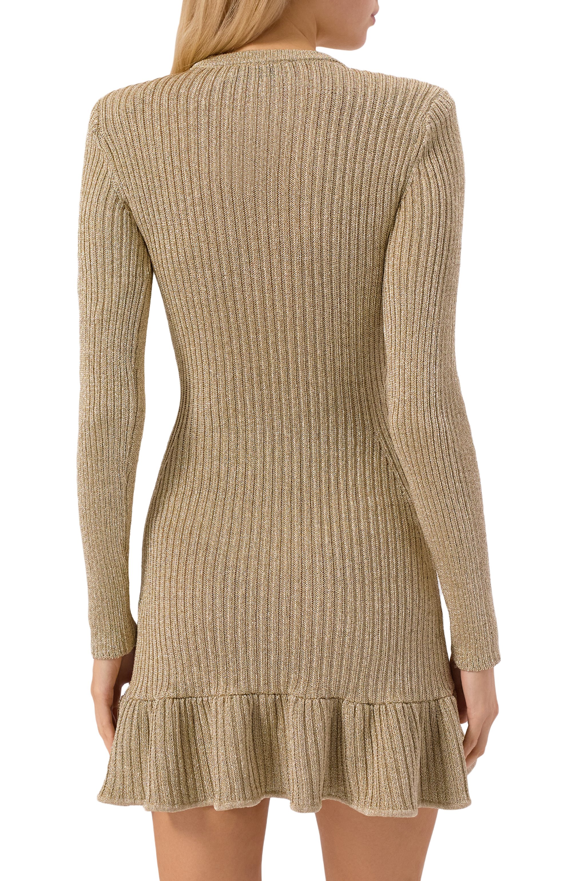 Платье из вискозы SELF-PORTRAIT, арт. AW25136SAGD, фото 4