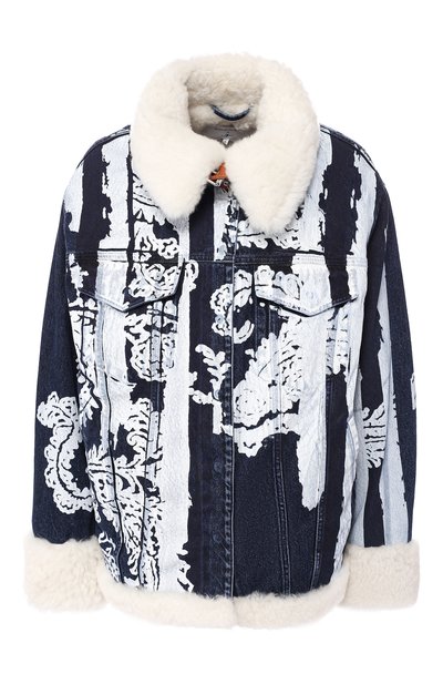 Джинсовая куртка с меховой подкладкой 7 FOR ALL MANKIND, арт. JSVNR990MT, фото 1