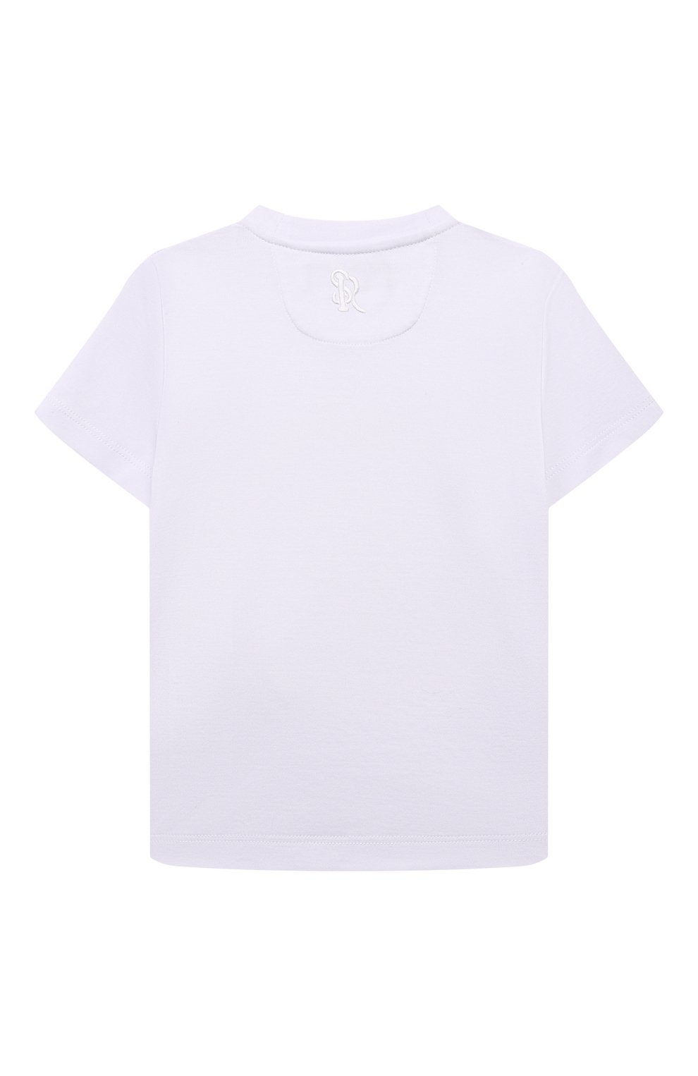 Хлопковая футболка STEFANO RICCI JUNIOR белого цвета по цене 58300 руб., арт. YNH4401140/LUXT, фото 2 Хлопковая футболка STEFANO RICCI JUNIOR, арт. YNH4401140/LUXT, фото 2