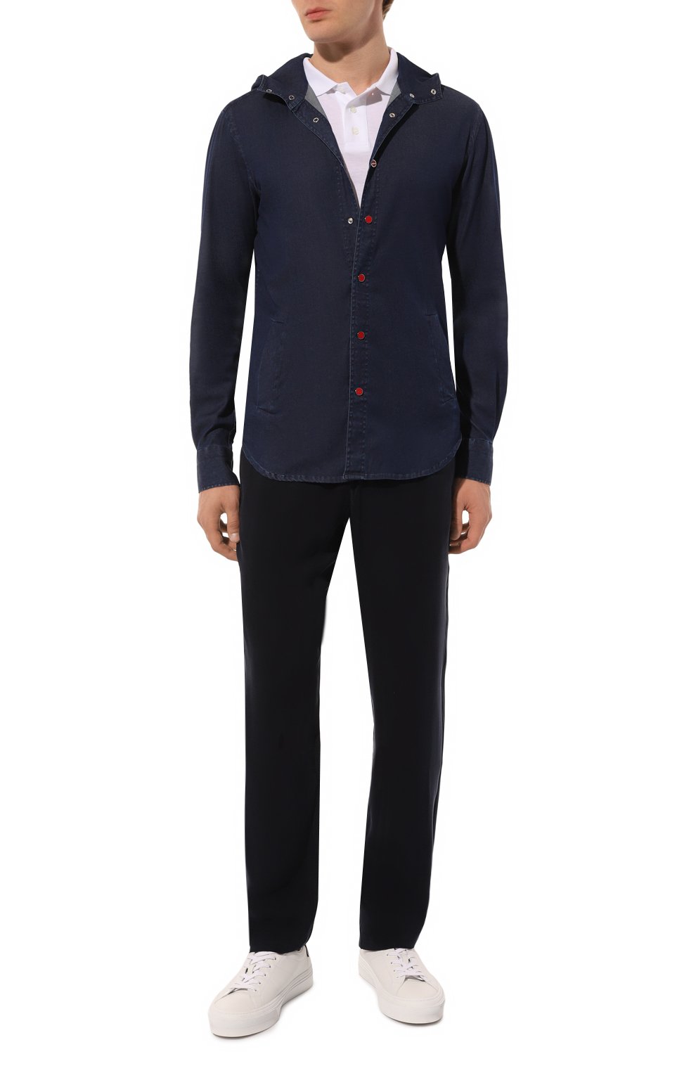 Хлопковая рубашка KITON, арт. UMCMARH08859, фото 2