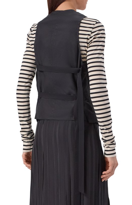 Жилет из вискозы Ann Demeulemeester B0012379/FA558 Чёрный  B0012379/FA558 Фото 4