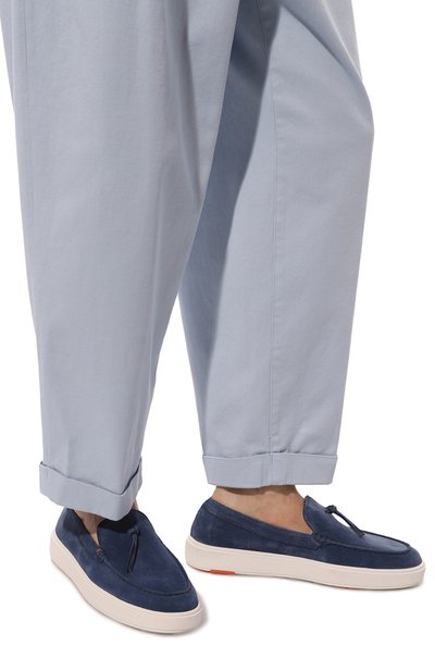 Замшевые лоферы SANTONI, арт. MBCD21439BARCSB5U48, фото 3