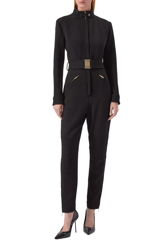 Шерстяной комбинезон Elie Saab JU110NF25/CD020 Чёрный  JU110NF25/CD020 Фото 2