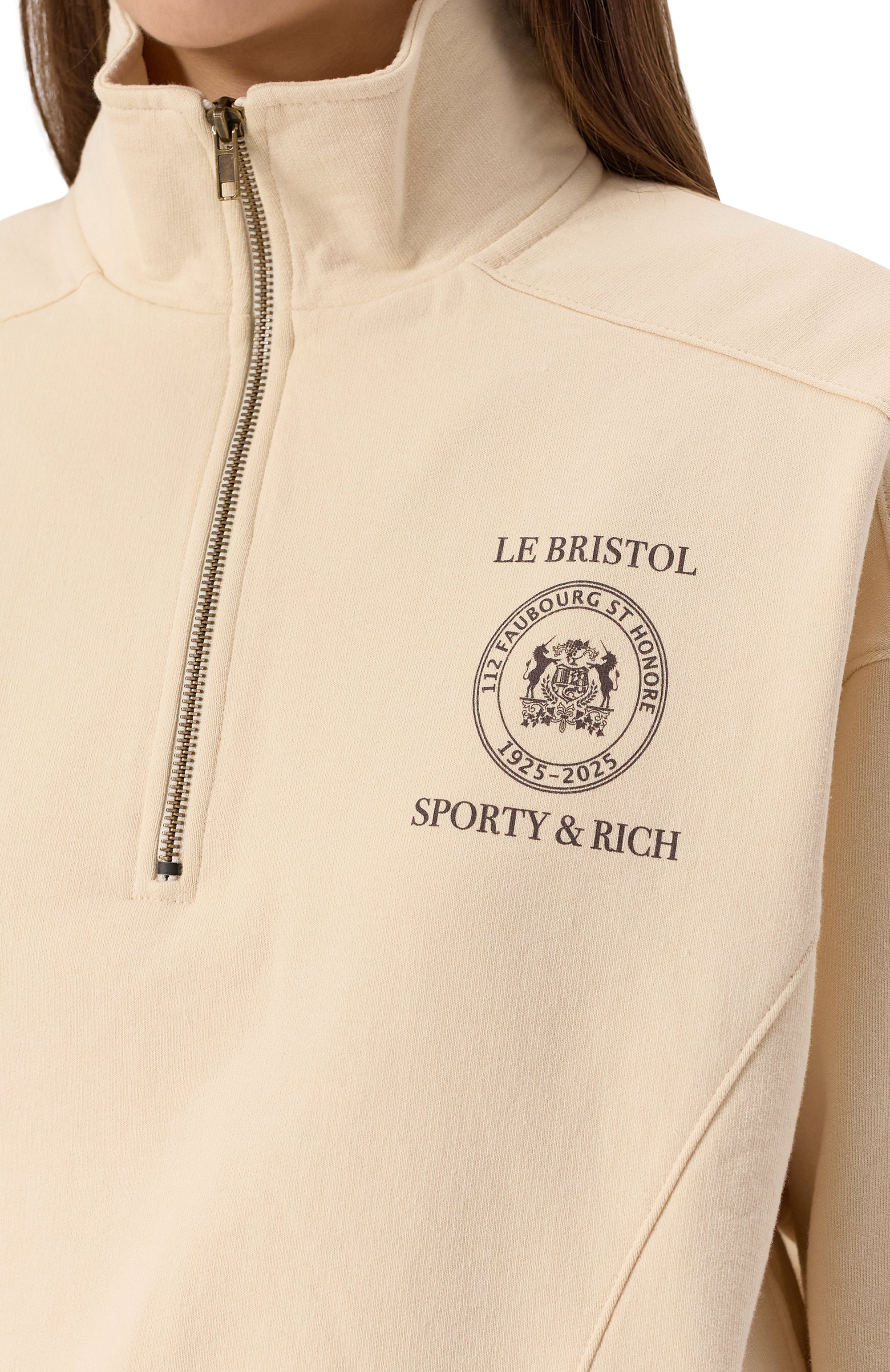 Хлопковый свитшот sporty & rich x le bristol SPORTY AND RICH, арт. ST073517619CR01, фото 5