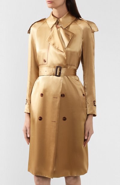 Шелковый тренч BURBERRY, арт. 4548585, фото 3