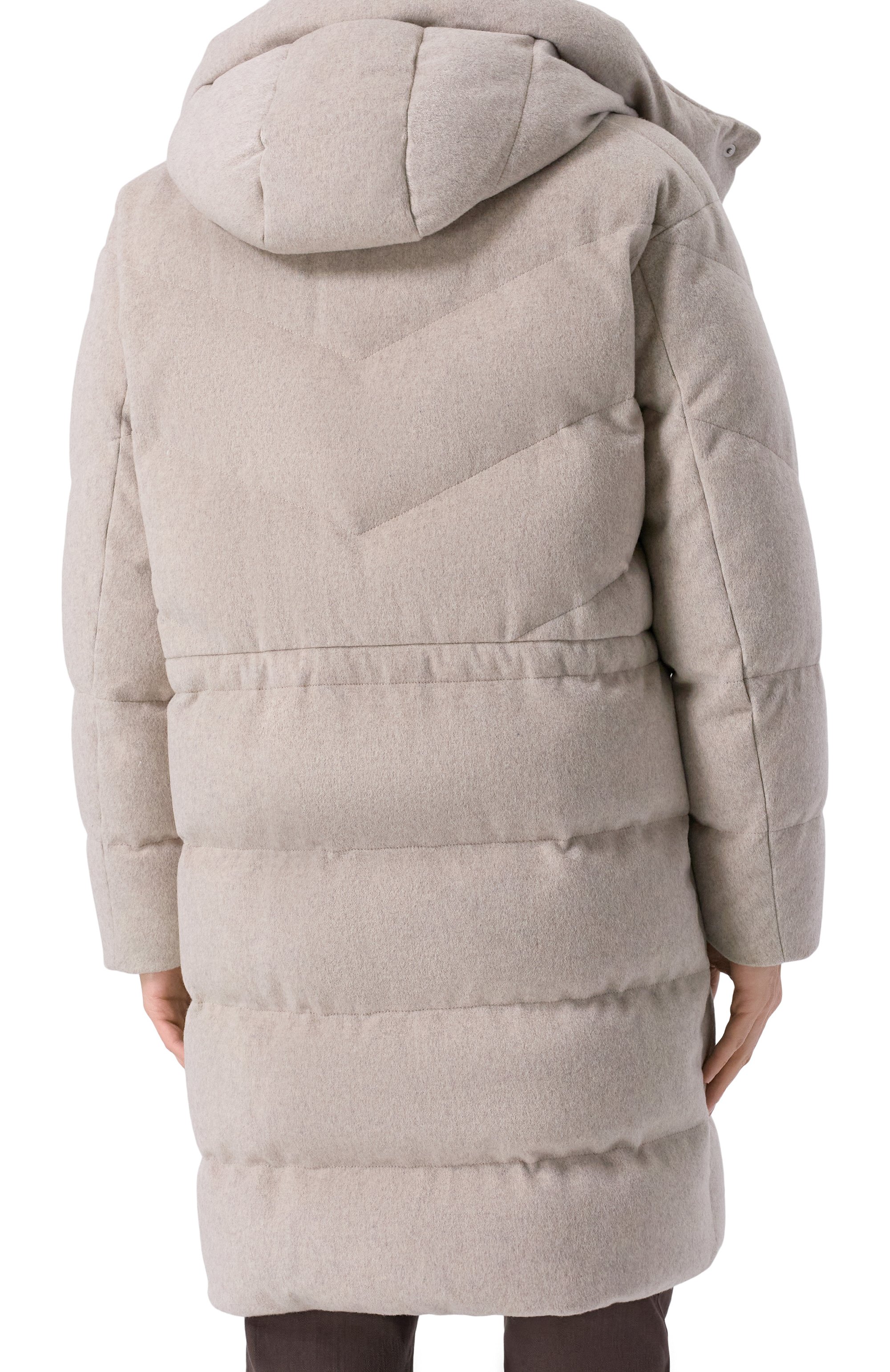 Пуховик с отделкой из кролика KITON, арт. UGK147K0260H01, фото 4