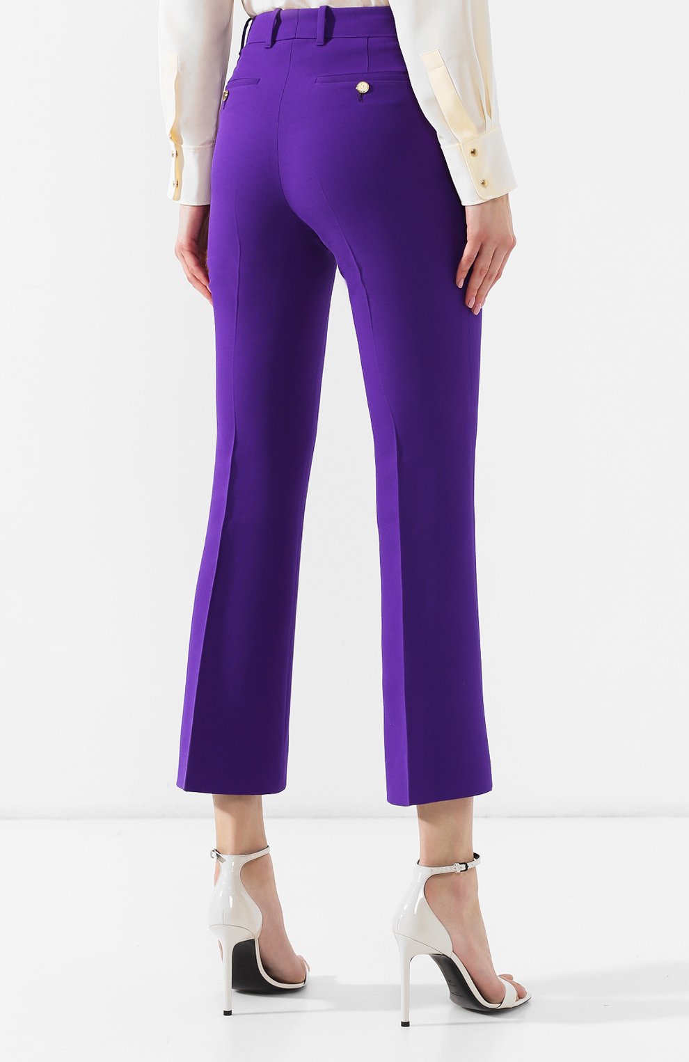 Брюки из смеси шерсти и шелка GUCCI, арт. 523574/ZHM88, фото 4