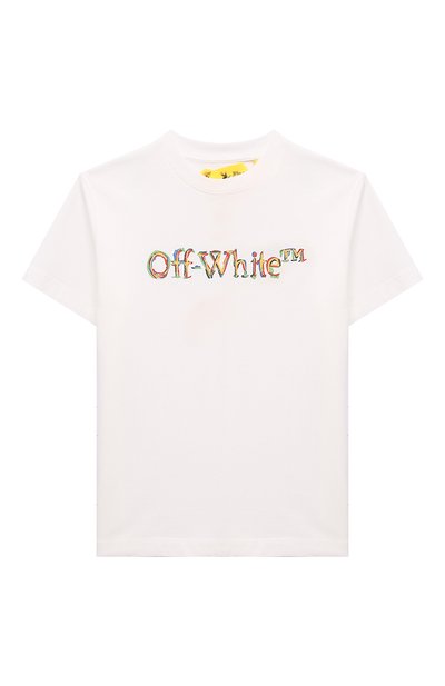 Хлопковая футболка OFF-WHITE, арт. 0BAA002S24JER005/4-10