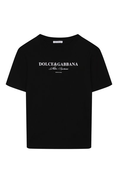 Хлопковая футболка DOLCE & GABBANA, арт. L4JTHU/G7PBN/8-12+