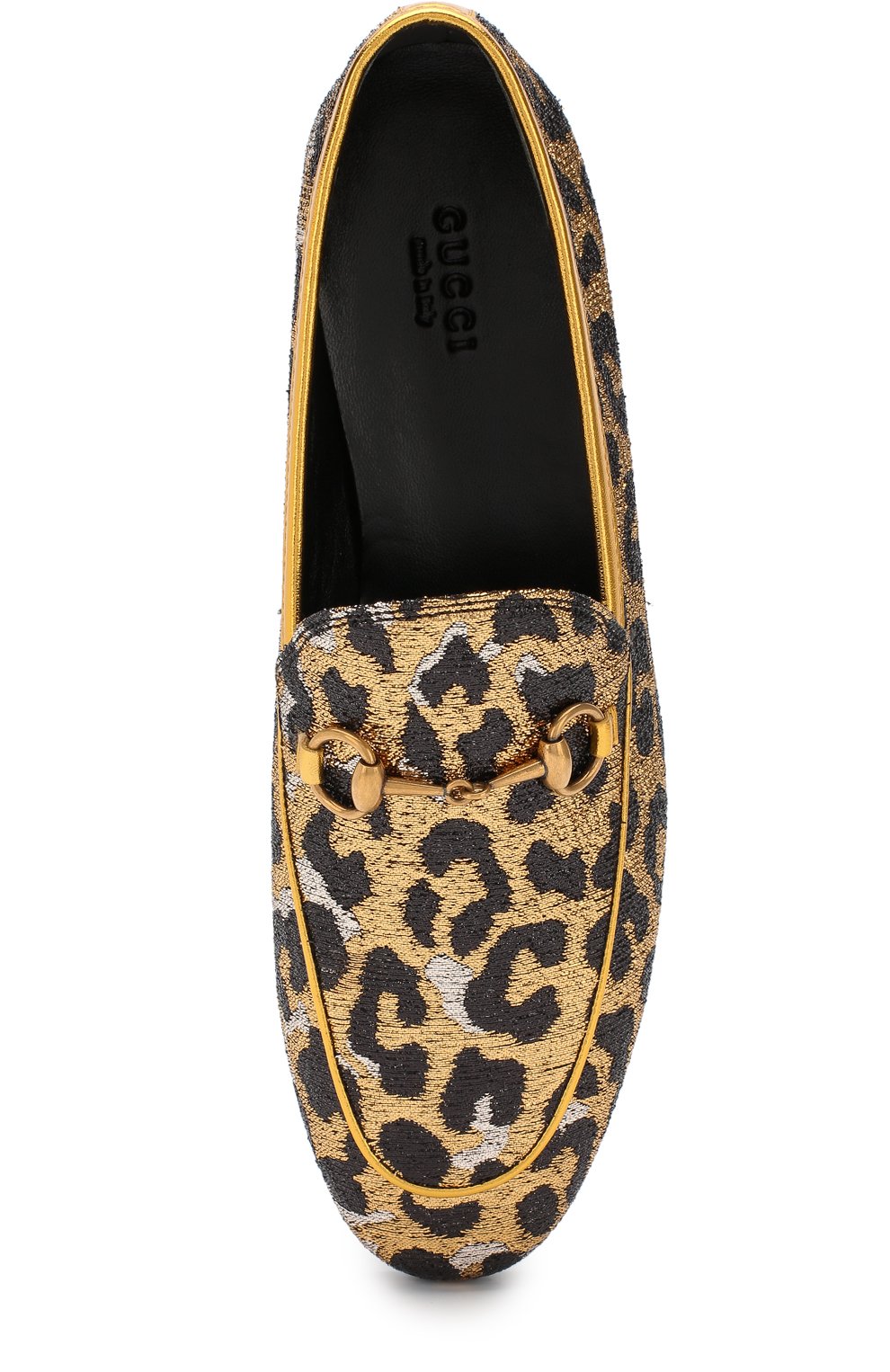 Текстильные лоферы new jordaan с пряжкой-трензелем GUCCI, арт. 431467/K9550, фото 5
