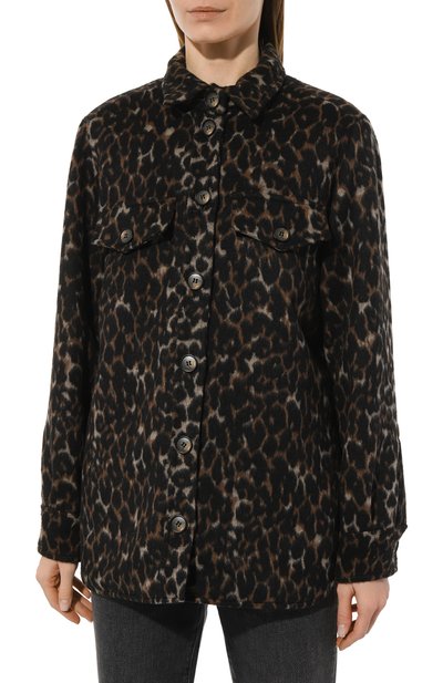 Рубашка ALINE леопардового цвета по цене 23500 руб., арт. AL071003, фото 3 Рубашка ALINE, арт. AL071003, фото 3