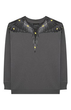 Детский хлопковый свитшот MARCELO BURLON KIDS OF MILAN темно-серого цвета, арт. 21E/B/MB/2011/0020/2-6Y | Фото 1 (Мальчики Кросс-КТ: Толстовка-одежда, Свитшот-одежда; Материал внешний: Хлопок; Рукава: Длинные; Региональные ограничения белый список (Axapta Mercury): RU; Драгоценные камни: Проставлено; Материал сплава: Проставлено; Ростовка одежда: 6 лет | 116 см)