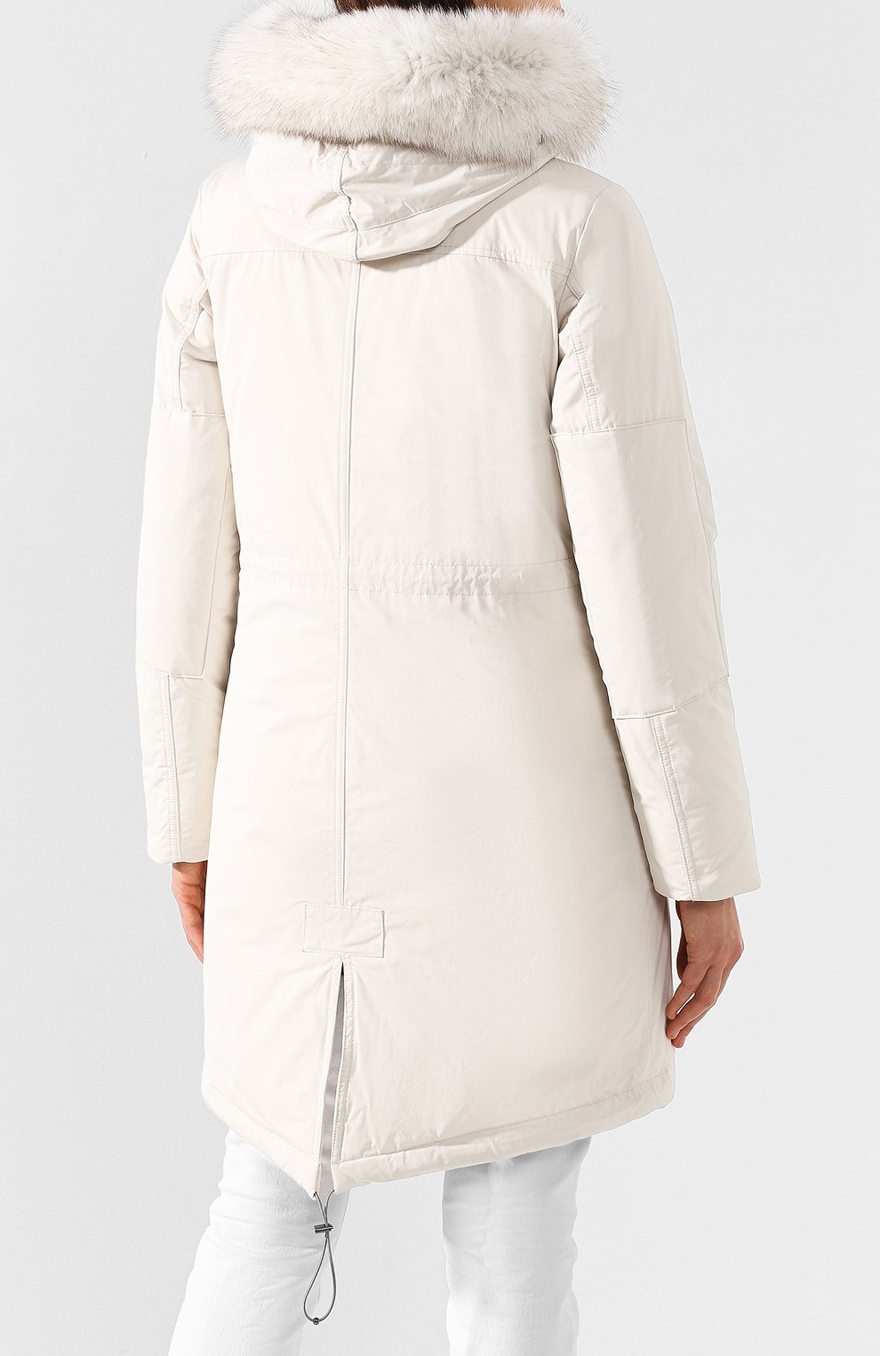 Утепленная парка с меховой отделкой капюшона WOOLRICH, арт. WWCPS2729/CF40, фото 4