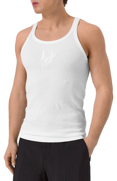 Хлопковая майка DOLCE & GABBANA, арт. G8PA8Z/G7N4G, фото 3