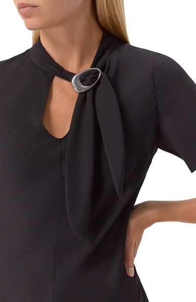 Платье из вискозы HUGO черного цвета по цене 43450 руб., арт. 50554051, фото 4 Платье из вискозы HUGO, арт. 50554051, фото 4