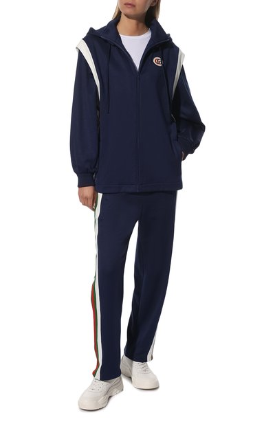 Кардиган GUCCI синего цвета по цене 158000 руб., арт. 681083/XJDP4, фото 2 Кардиган GUCCI, арт. 681083/XJDP4, фото 2