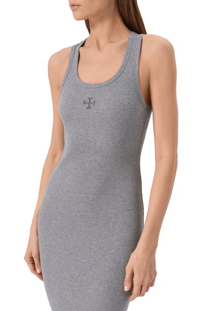 Хлопковое платье VETEMENTS, арт. WE76DR539G/1202 RIB, фото 4
