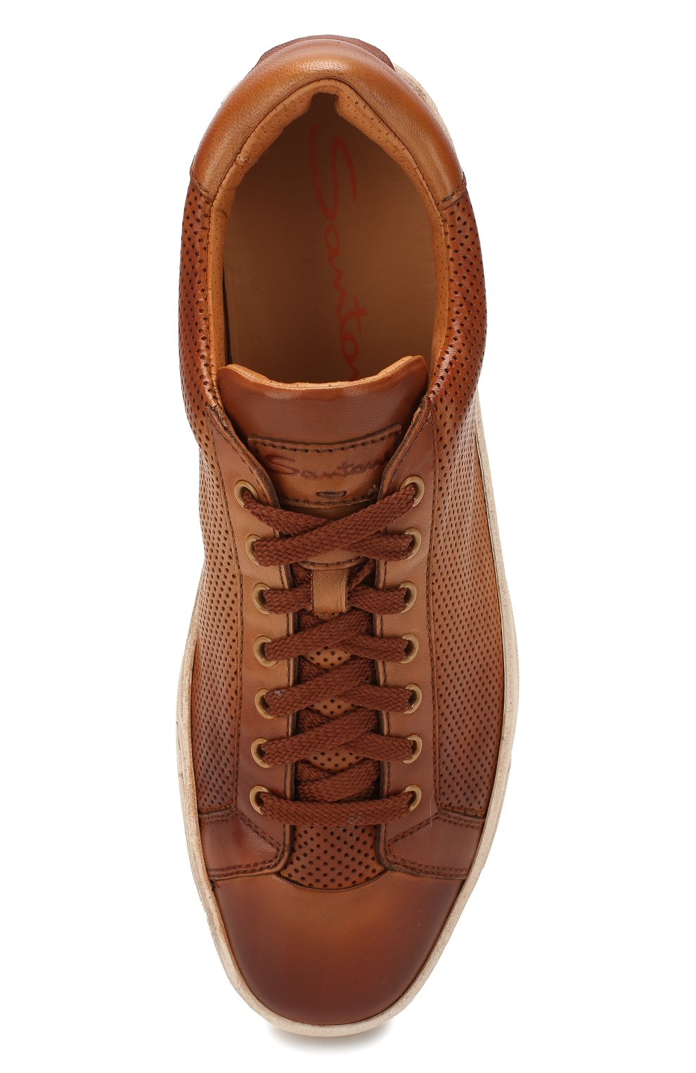 Кожаные кеды SANTONI, арт. MBGL21066SP0MFG0M35, фото 5