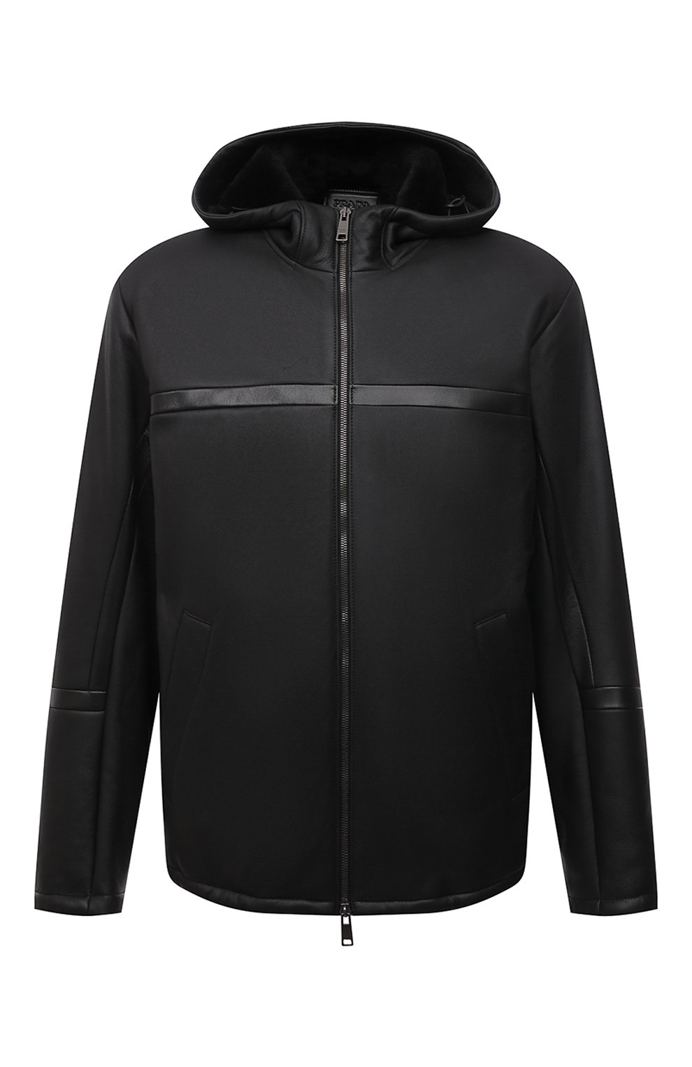 Дубленка из овчины PRADA черного цвета по цене 640000 руб., арт. UPW395-1H44-F0806, фото 1 Дубленка из овчины PRADA, арт. UPW395-1H44-F0806, фото 1