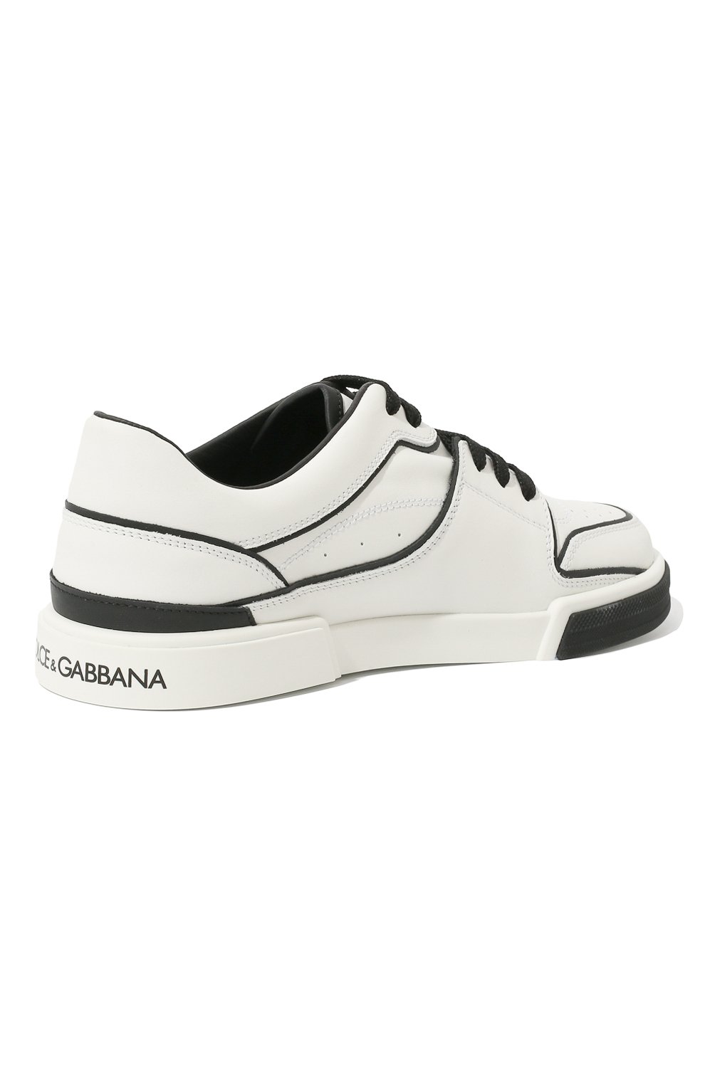 Кожаные кеды portofino new roma DOLCE & GABBANA белого цвета по цене 45700 руб., арт. DA5090/AY953/37-39, фото 3 Кожаные кеды portofino new roma DOLCE & GABBANA, арт. DA5090/AY953/37-39, фото 3