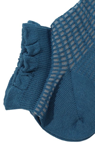Хлопковые носки FALKE синего цвета по цене 2250 руб., арт. 46406, фото 2 Хлопковые носки FALKE, арт. 46406, фото 2