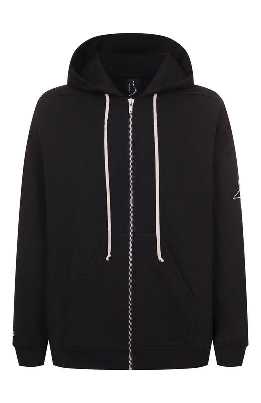 Хлопковая толстовка Rick Owens x Champion Rick Owens CM01E1663/CHFE Чёрный CM01E1663/CHFE
