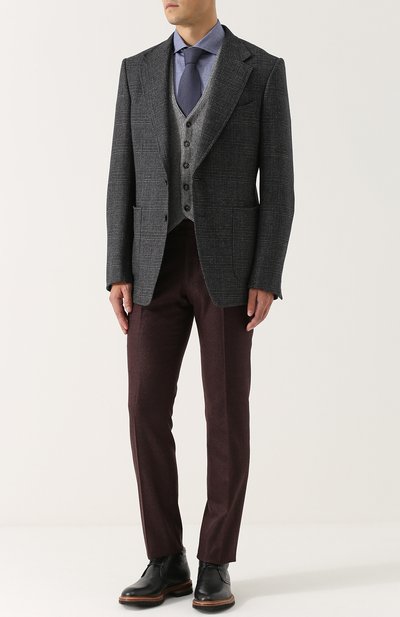 Жилет на пуговицах из смеси шерсти и вискозы с кашемиром WINDSOR, арт. 13 PI0S-G 10001642, фото 2