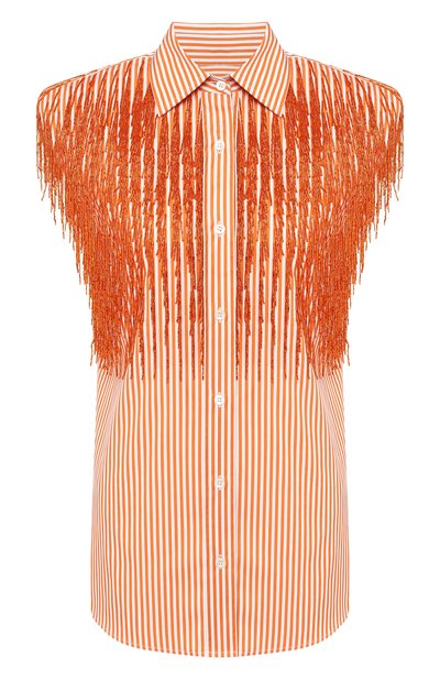 Женская хлопковая блузка DRIES VAN NOTEN, арт. 191-10726-7215