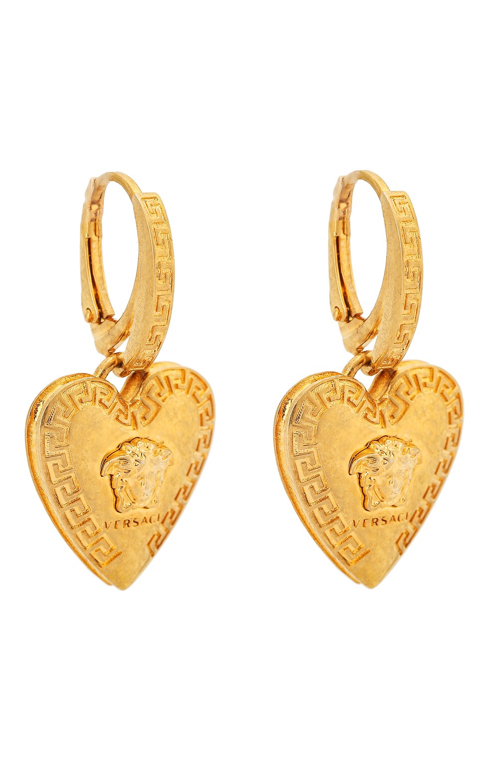 Серьги tribute VERSACE золотого цвета по цене 44700 руб., арт. DG2H051/DJMT, фото 3 Серьги tribute VERSACE, арт. DG2H051/DJMT, фото 3