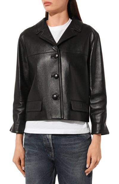 Кожаная куртка PRADA, арт. 58A005-1AOI-F0002, фото 3