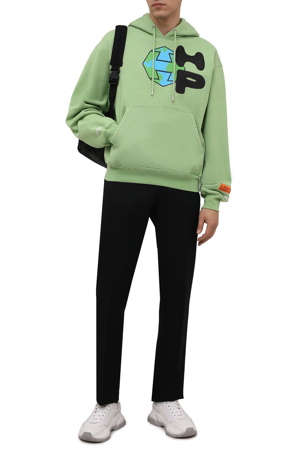 Хлопковое худи HERON PRESTON, арт. HMBB017F21JER0035510, фото 2