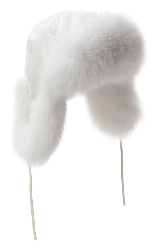 Меховая шапка-ушанка Саша из песца FurLand 0107603310005600220 Белый 0107603310005600220
